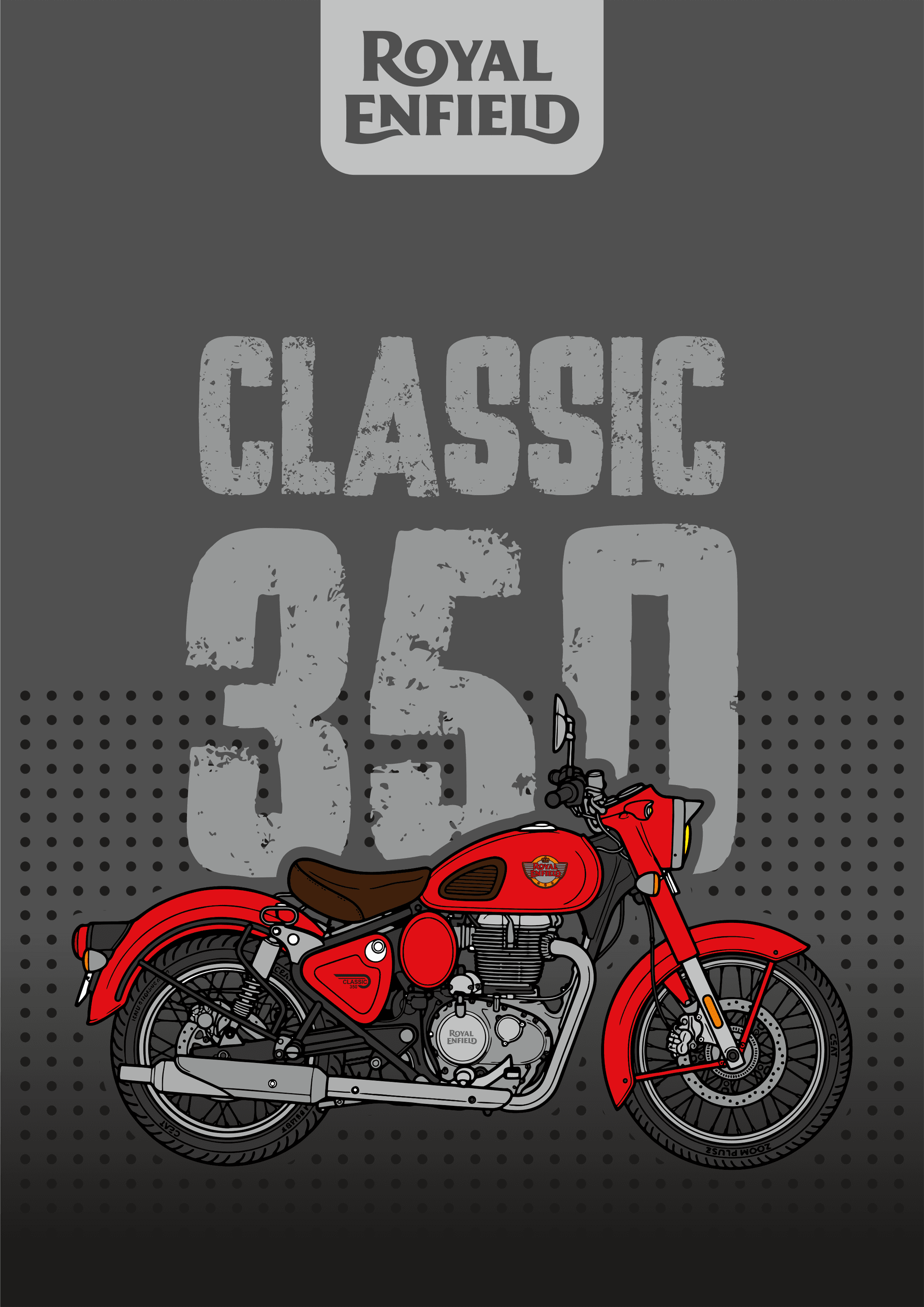 Royal Enfield 350 Red